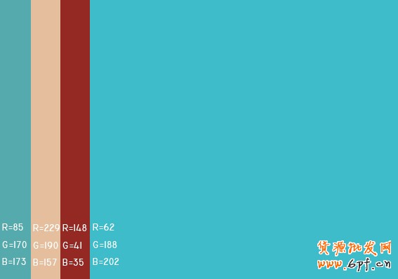 最舒服的顏色搭配值，很有用哦，特別是做設計的！！