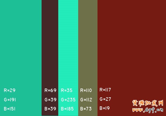 最舒服的顏色搭配值，很有用哦，特別是做設計的??！