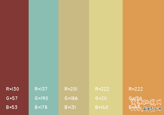 最舒服的顏色搭配值，很有用哦，特別是做設計的??！