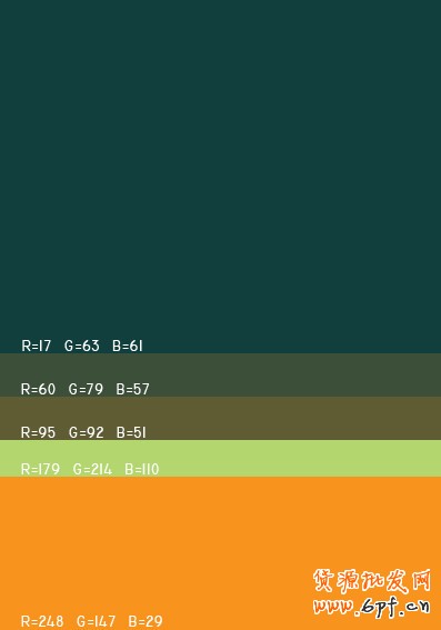 最舒服的顏色搭配值，很有用哦，特別是做設計的！！