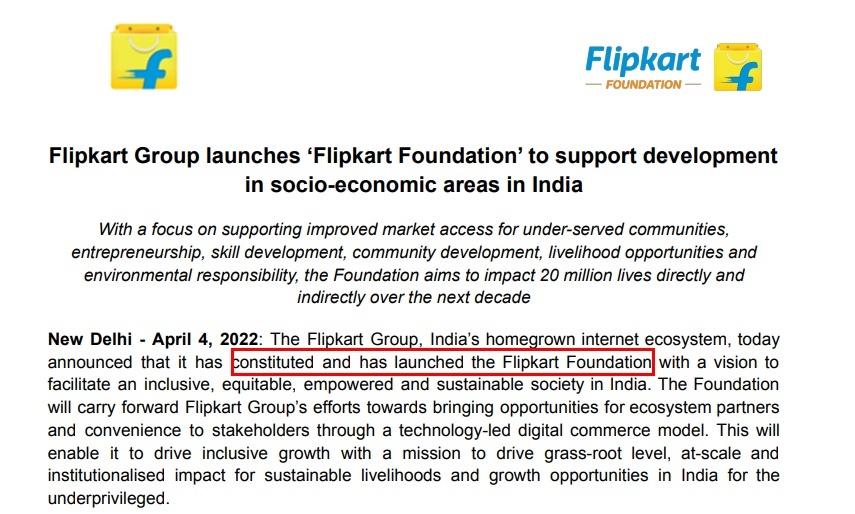 Flipkart與阿薩姆邦技能發展團簽署諒解備忘錄